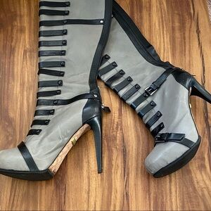L.A.M.B. Gwen Stefani tall stiletto tall boots Like new condition